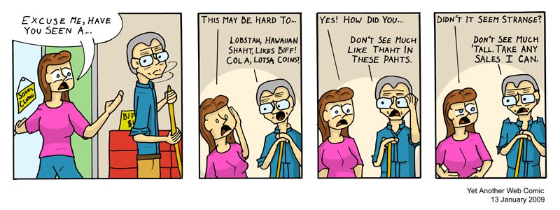 A comic. It's not that funny, you're not missing much.