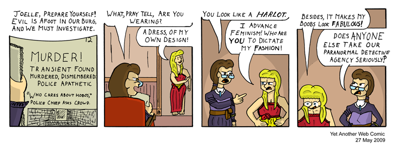 A comic. It's not that funny, you're not missing much.